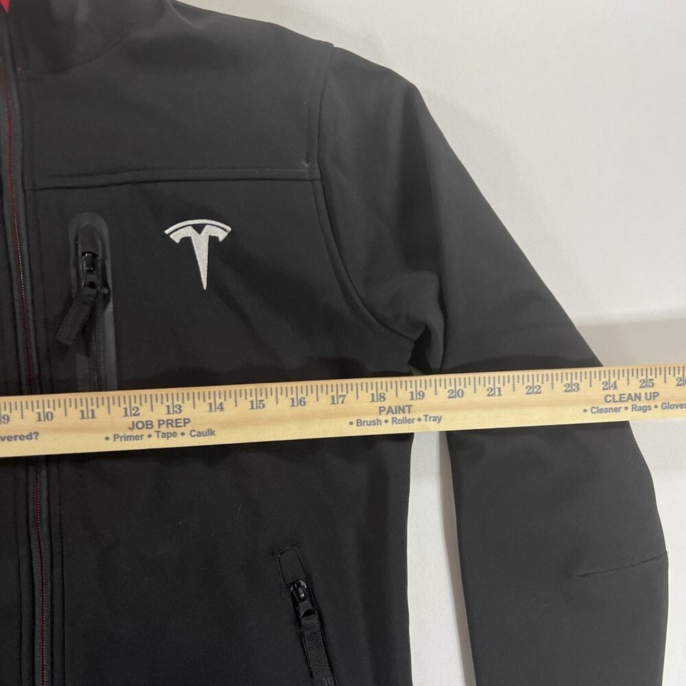 Tesla Corporate Jacket Women's Size Small Black Embroidered Full Zip Soft Shell - Picture 8 of 8